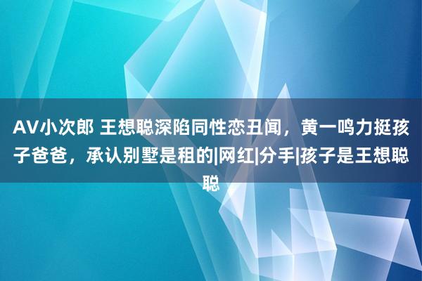 AV小次郎 王想聪深陷同性恋丑闻，黄一鸣力挺孩子爸爸，承认别墅是租的|网红|分手|孩子是王想聪